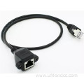 Network rj45/rj12 male/female molded extension cable